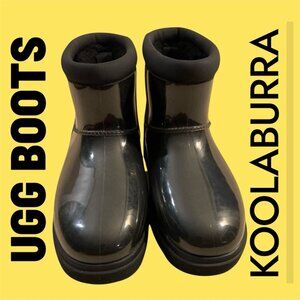 UGG Koolaburra Ankle Boots Womens Size 8 Shoes Clear Waterproof Fur Insulated
